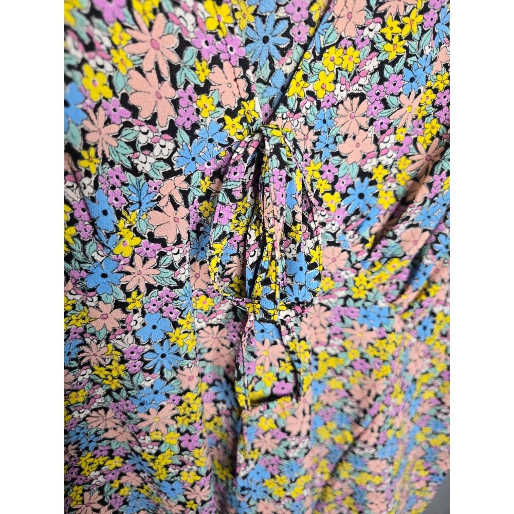 ASOS Design Curve Pink Floral Maxi-Dress V-neck size 18 - Picture 4 of 12